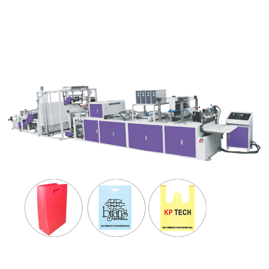 KP-666 FULLY AUTOMATIC NON WOVEN BOX BAG MAKING MACHINE